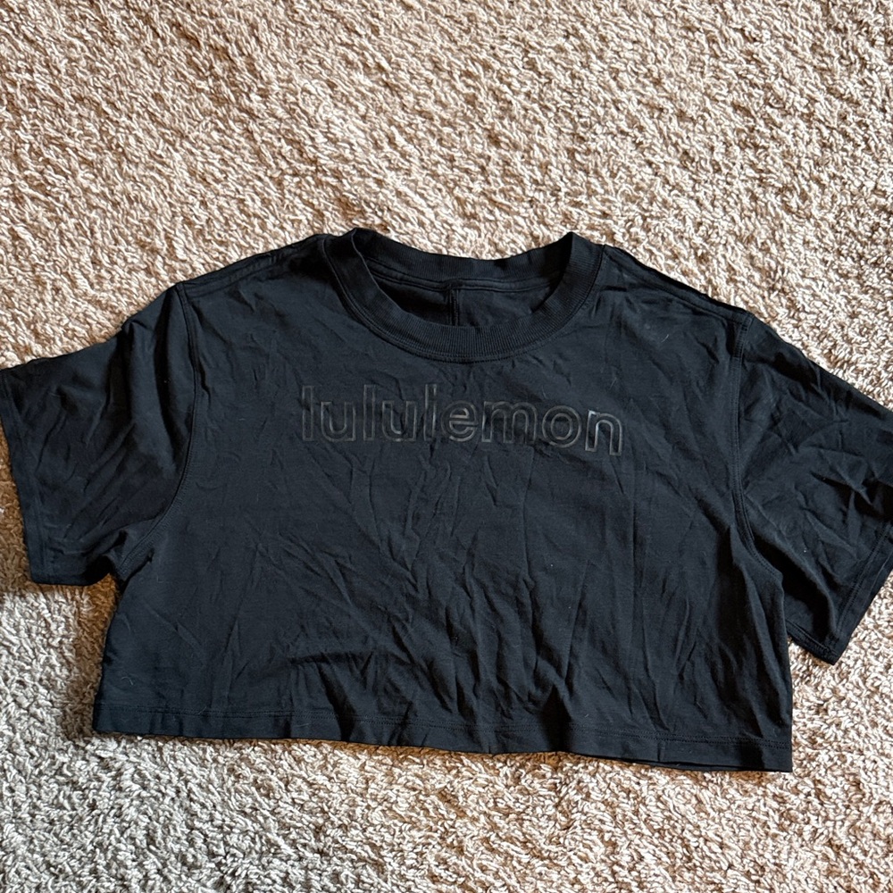 lululemon athletica Black Crop Top